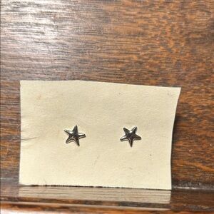 Silver Star Stud Earrings